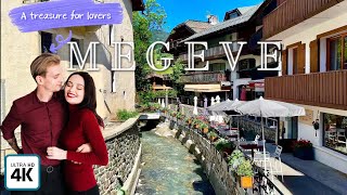 Megève France 🇫🇷 4K Walking tour the most beautiful luxury village [upl. by Macri116]