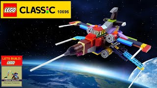 Lego 10696 Star Wars XWing Starfighter 🚀🛸🛰 MOC from LEGO CLASSIC How to Build Spaceship from Lego [upl. by Emilee244]