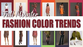 Fashion Color Trends Fall 2023 amp Winter 2024  Pantone Colors Of The Season amp Color Of The Year 2023 [upl. by Schertz]