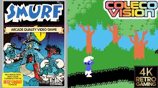 Smurf  Rescue in Gargamels Castle Colecovision 4k Gameplay [upl. by Aiblis]