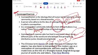 Cosmopolitanism 1 [upl. by Quintana]