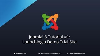 Joomla 3 Tutorial 1 Launching a Demo Site [upl. by Noscire]