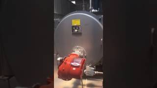 WNS2125YQ oil gas fired steam boiler installation with PLC panel [upl. by Diamante]