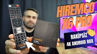 2024ÜN EN İDDAALI TV BOXI HIREMCO X6 PRO İNCELEMESİ  L1  AIR KUMANDA  APK  4GB DDR464 GB EMMC [upl. by Nnylatsyrk]