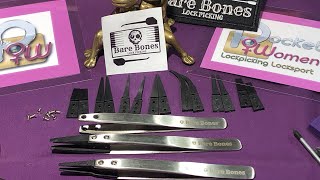 Review Bone Tweezers Kit  9 Profiles  ABS Plastic Tipped Tweezers [upl. by Otipaga341]