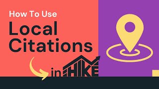 Local Citations in Hike SEO [upl. by Sivrahc]