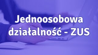 Jednoosobowa działalność gospodarcza ZUS  jak wyliczać składkę ZUS [upl. by Atikihc38]