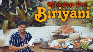 Making chicken Pot Biryani On A Rainy Day  Wild Cookbook [upl. by Eidob627]