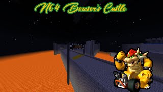 N64 Bowser CastleMinecraft Mario Kart 64 [upl. by Nelie799]