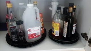 DIY LAZY SUSAN ORGANISATION  simpley cooking [upl. by Yhtak848]