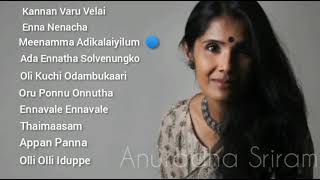 Anuradha Sriram Best Songs Tamil ❤️ Songs Jukebox [upl. by Aiuqcaj]