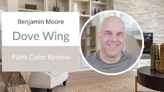 Benjamin Moore Dove Wing Paint Color Review [upl. by Ahsimet733]