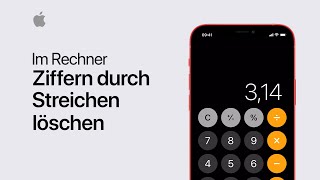 Im Rechner Ziffern durch Streichen löschen  Apple Support [upl. by Carlina827]