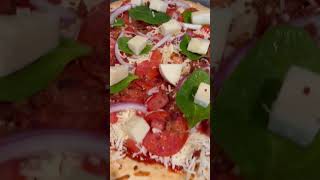 Easy to make 🍕boboli original pizza crust food pizza [upl. by Eversole397]