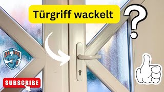 Haustür Türgriff wackelt  ist locker  Reparieren in wenigen Minuten  DIY  Anleitung [upl. by Dorinda484]