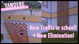 Sabotaging the new trellis at the school  Yandere Simulator Concept [upl. by Mehelhteb]