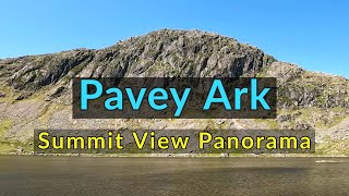 Pavey Ark  Labelled Summit View Panorama  Lake District Wainwright Fells [upl. by Abbye]