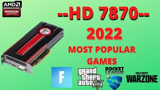 Radeon HD 7870 Test in 4 MOST POPULAR GAMES [upl. by Sidnarb]