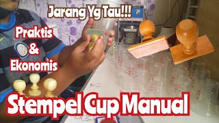 STEMPEL CUP PLASTIKsabloncup stempel Cupmurah gampang dan keren [upl. by Brina]