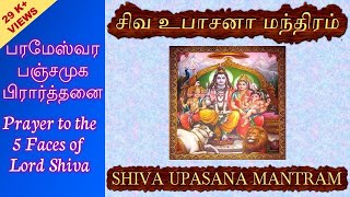 SHIVA UPASANA MANTRAM WITH TAMILENGLISH LYRICS [upl. by Misti]