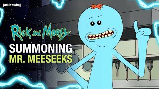 Summoning Mr Meeseeks  Rick and Morty  adult swim [upl. by Drannek]