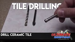 drill ceramic tile  tile drilling [upl. by Ayekel]