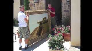 How To Hang A Large Painting  5 Great essential Tips [upl. by Haliek]