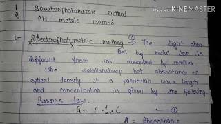 MSc 1st semester Notes of Inorganic  How to determine stability constant [upl. by Reywas869]