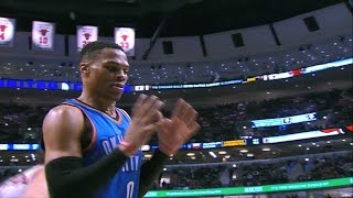 Westbrook with Nasty Eurostep Oladipo Approves  010917 [upl. by Schwinn]