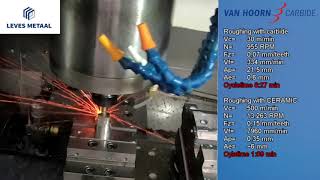 Inconel machining with Ceramic end mill [upl. by Tartan]