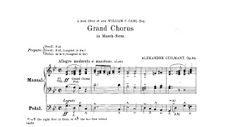 Guilmant  Op 84 Grand Chorus in Marchform [upl. by Glenden]