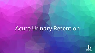 Acute Urinary Retention  what you need to know for finals [upl. by Lamson54]