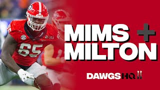 Georgia football injury updates on Kendall Milton and Amarius Mims  Georgia Bulldogs football [upl. by Itsirhc]