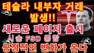 테슬라 내부자 거래 발생 9월10월 큰 매도 물량 예고  Tesla 새로운 페이지 출시 시승 FSD 통합  연말까지 테슬라에 긍정적인 변화가 온다  Tesla 주가 [upl. by Annot]