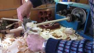 Making Chair Stretchers  Rotary Plane Method Sussex Chair Part 3b [upl. by Steinman135]