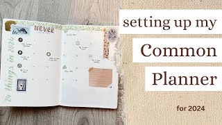 Setting Up 2024 Common Planner by Sterling Ink [upl. by Elleivad]