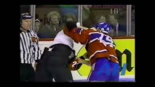 NHL Mar 18 1992 Lyle OdeleinMTL v Dave BrownPHI Montreal Canadiens Philadelphia Flyers [upl. by Stearne333]