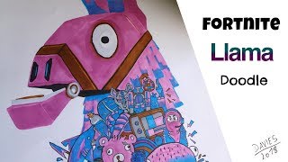 FORTNITE Llama ART   Vexx inspired [upl. by Nickolaus]