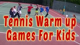 Tennis Warm Up Games For Kids  with Karl Stowell [upl. by Nohsad]