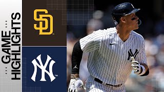 Padres vs Yankees Game Highlights 52823  MLB Highlights [upl. by Yxor]