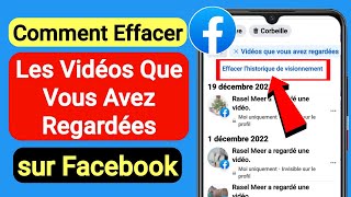 Comment effacer les vidéos que vous avez regardées sur Facebook  Effacer lhistorique vidéo de FB [upl. by Lorain295]