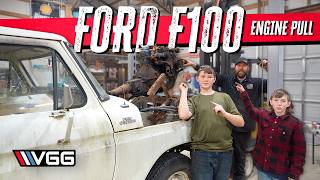 ABANDONED To RESTORED Rebuilding A Ford F100  Part 1 Engine Removal amp Diagnosis [upl. by Eittik77]