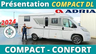 COMPACT et grand CONFORT  Présentation ADRIA compact DL collection 2024 Instant CampingCar [upl. by Akers]