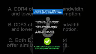 DDR4 vs DDR3 difference 🤔 computermemory question hardware computer [upl. by Gnehs324]