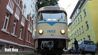 Abschied von der alten Dieskaustraße mit Tatra Triebwagen T4D 4k Leipzig [upl. by Trutko]