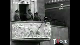 Discorso del Duce Benito Mussolini a Aprilia alla presenza di Rudolf Hess 28 ottobre 1937 [upl. by Teak80]