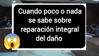 Dentro de los procedimientos penales impera la ignorancia en materia de reparación integral del daño [upl. by Slinkman]