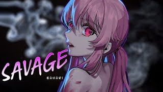 Nightcore ↝ Savage Bahari  Lyrics [upl. by Adaminah329]