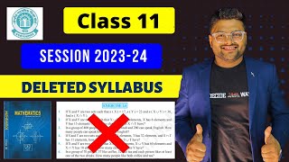 Class 11 Maths Deleted Portion For Session 202324 I Class 11 Maths Deleted Syllabus by Ashish Sir [upl. by Alarise790]