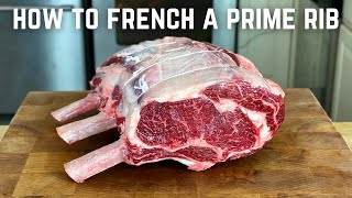 How to Prep amp French a Prime Rib shorts [upl. by Juback103]